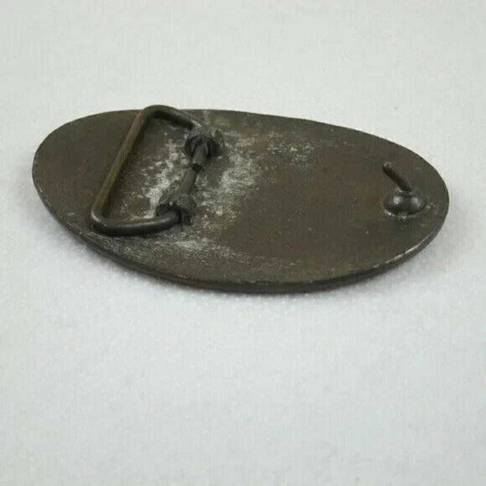 Vintage 1976 Liberty Bell Bicentennial Belt Buckle Patriot Brass tone Metal Oval - Picture 5 of 15